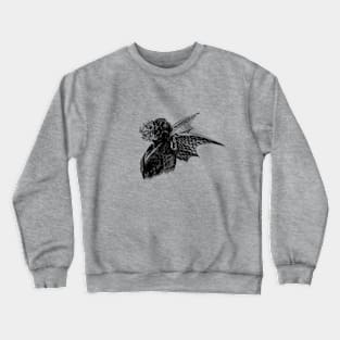 Vintage flower man with dragon wings Crewneck Sweatshirt